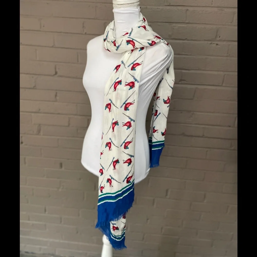 Talbots  Bird Print Scarf